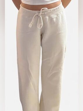 Brandy Melville Cream Drawstring Sweatpants